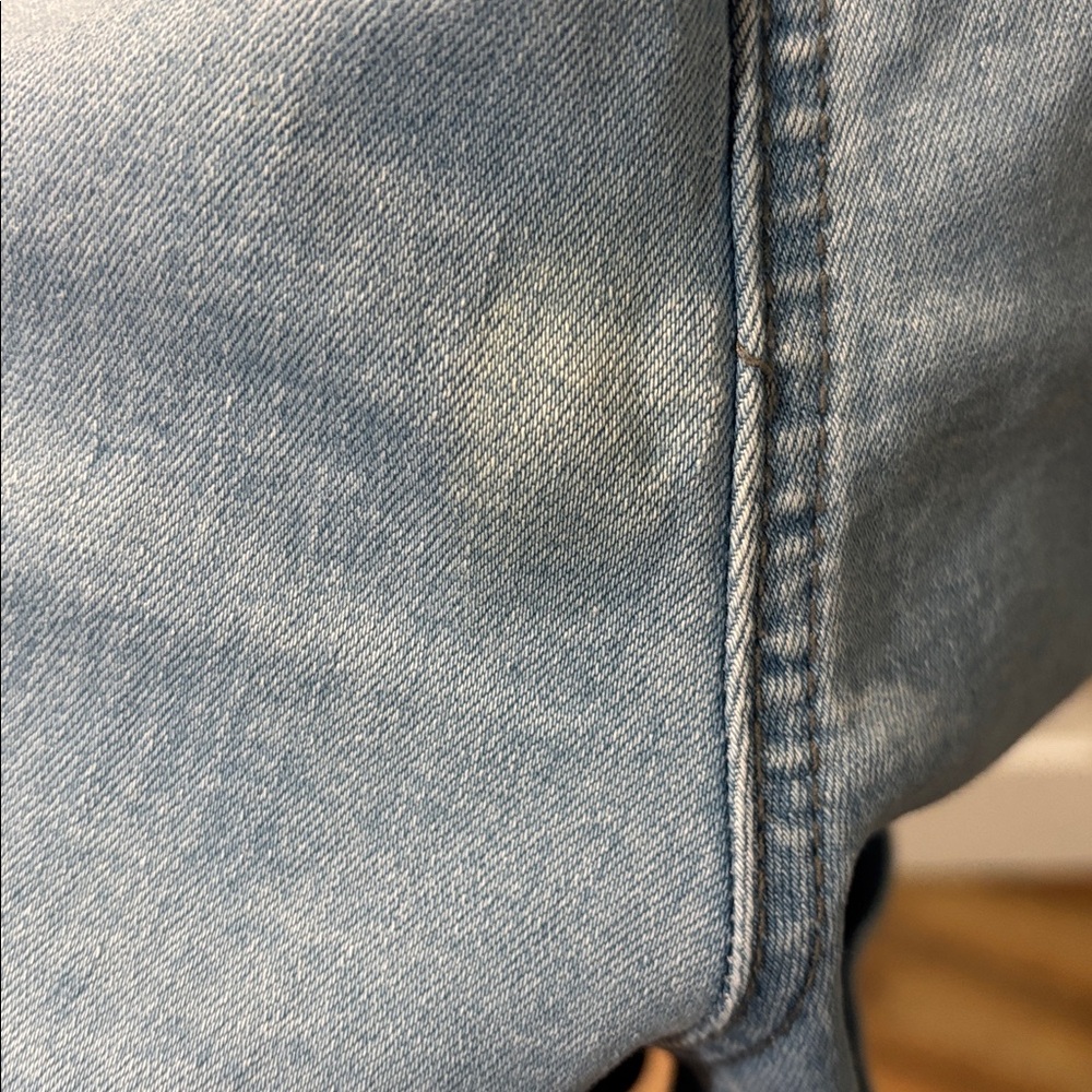 Light Blue Denim Short Overalls - Picture 3 of 10